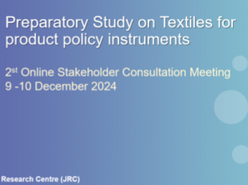 European Commission consultation on textile products and the Ecodesign for Sustainable Products Regulation