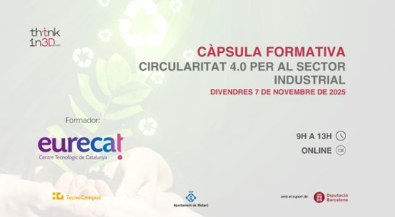 Càpsula Formativa Circularitat 4.0 per al sector industrial